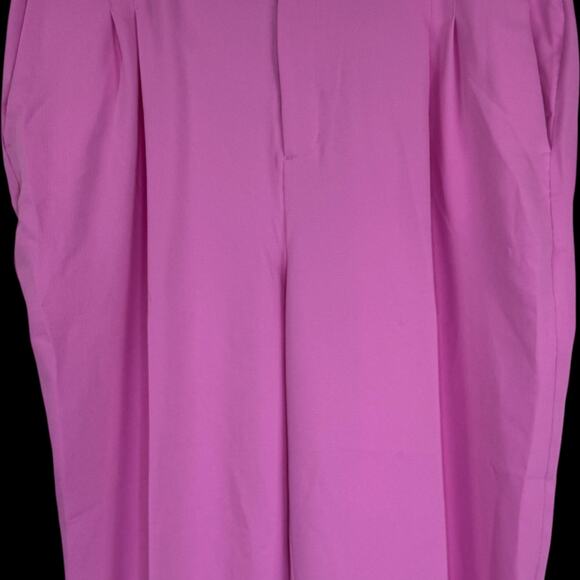 Candace Cameron Bure Petite Darted Full Straight Leg Pant Neon Pink 20P NWOT - Picture 11 of 14